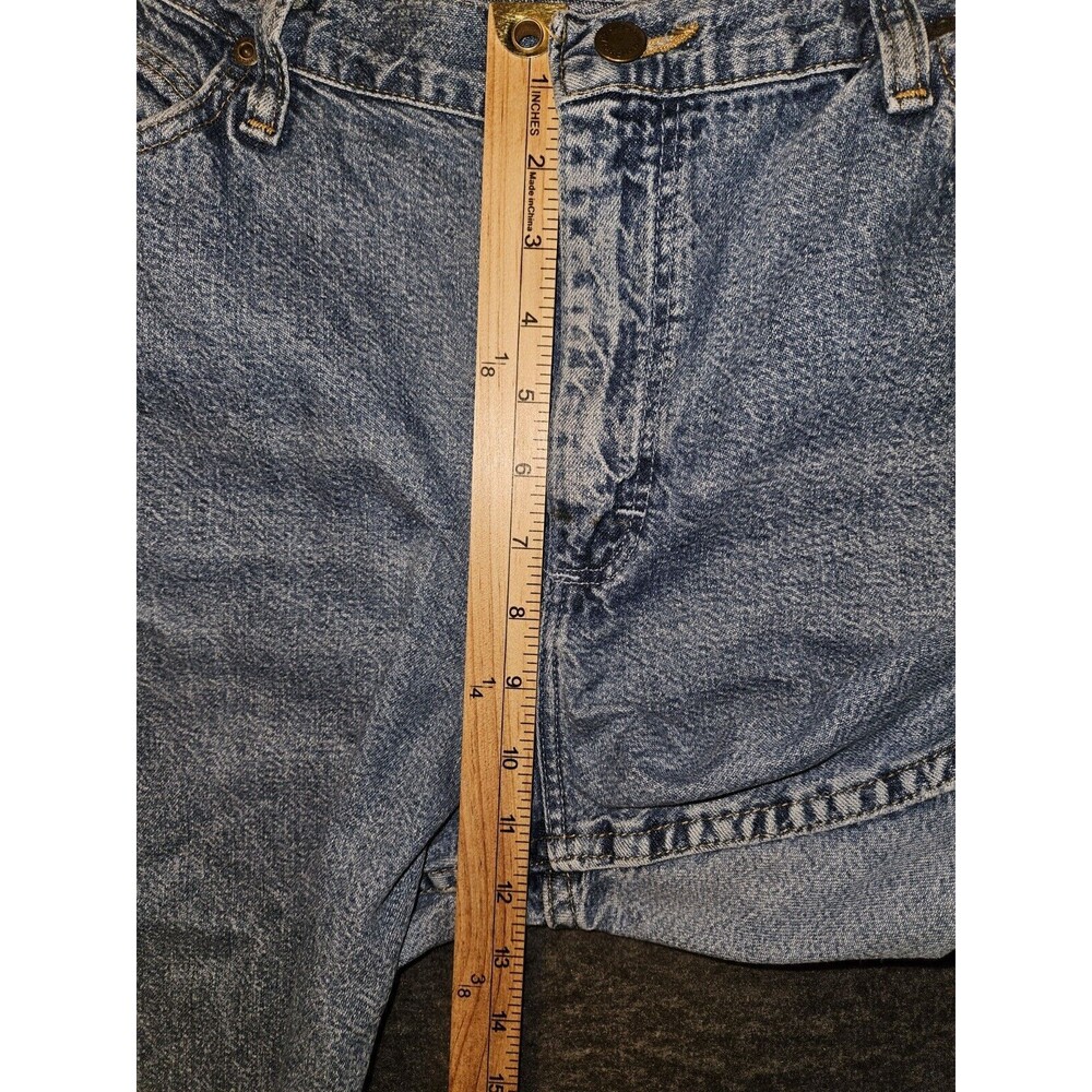 Vintage Wrangler Blues Jeans Women's 16x32 Tapered Blue USA Western Cowgirl - Picture 4 of 10